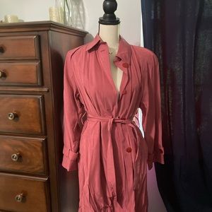 Darker coral trench coat from London Fog size 4p